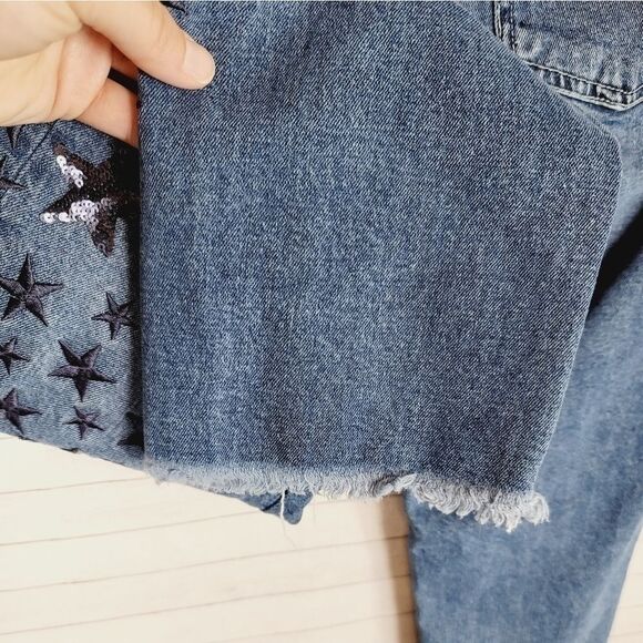 PILCRO & THE LETTERPRESS SLIM BOYFRIEND RAW HEM JEANS, sz 29 - Picture 4 of 8